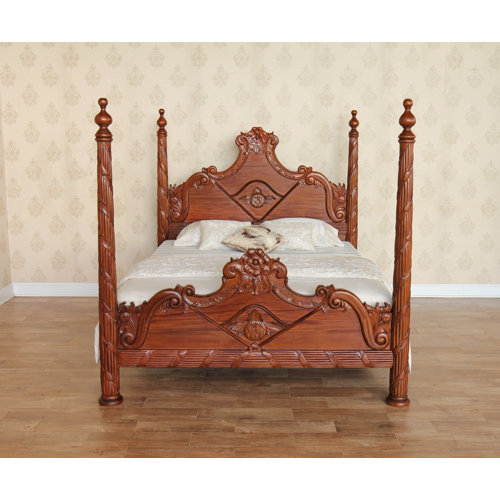 Astoria Grand Versailles Four Poster Bed Wayfair.co.uk